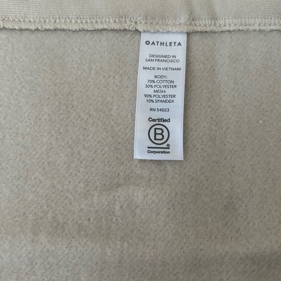 NWT Athleta Tenacity Duster Hoodie Sweatshirt Jacket in Putty - Size XS - Picture 12 of 14